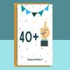 Funny 41st Birthday Card - For Him or For Her - Birthday card for 41 year old - Cheeky Middle Finger Card