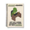 Funny Dinosaur Notebook For An Accountant - A5 - Lined