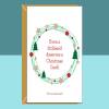 Funny Christmas Card - For Him or For Her - Personalised - Rude - Ideal Xmas Card for Friend, Brother, Sister, Colleague - Blank inside - Large