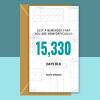 Funny 42nd Birthday Card - Age in days - For him or for her