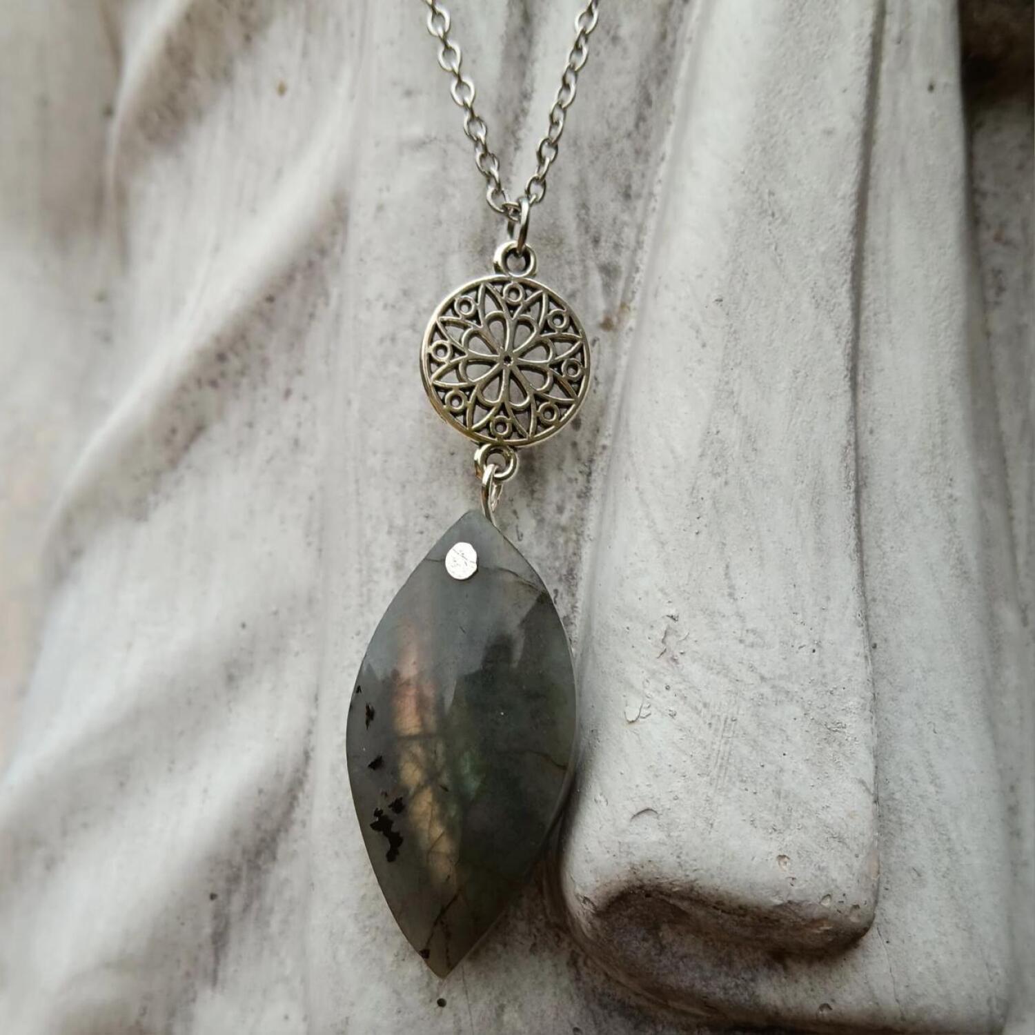 Labradorite Necklace - Relieves Stress