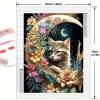 Diamond Art Kit Floral Moon Cat 5D DIY Art Kit