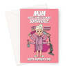 Super Mum Mother's Day Card - Multitasking Superhero - A5 Portrait - 1 Card