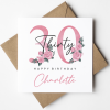 Personalised 30th Birthday Card For Daughter, Personalised Birthday Card For Her, 30th Birthday Card, 30th Birthday Gift For Sister, Friend - A6 - 4.1″ x 5.8″