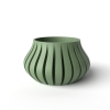 The Toril Planter Pot with Drainage Tray & Stand Included - Matte Dark Green - 3"