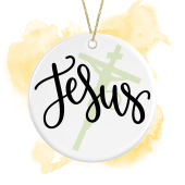 Easter Ceramic Hanging Decoration - Jesus