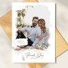 Thank You Wedding Cards | Personalised Photo Wedding Thank You Cards Personalised Thank You Card From Bride and Groom | Wedding Photo Card - A6 - 4.1" x 5.8"