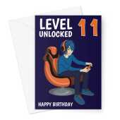 Happy Birthday Card Level Unlocked 11 Video Gamer