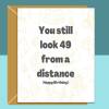 Funny 50th Birthday Card - Personalised inside if required - For Him or For Her - Perfect greetings card for someone turning 50 years old - Blank inside - Regular - Matte