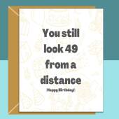 Funny 50th Birthday Card - Personalised inside if required - For Him or For Her - Perfect greetings card for someone turning 50 years old