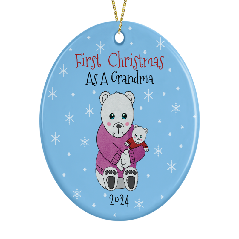 First Christmas As New Grandma Decoration - Default Title