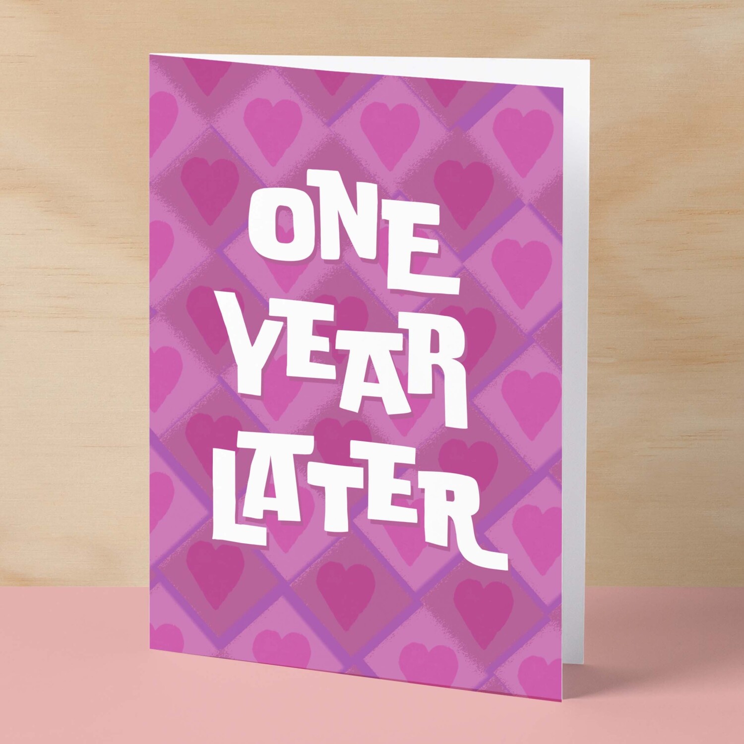 1st Wedding Anniversary Card For Wife Anniversary Card for Husband Anniversary Card For Boyfriend or Girlfriend First Anniversary Gift - Large (5x7) / Blank Message