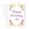 Happy Birthday Card For Sister - Typography - A5 Greetings Card - A5 Portrait - 1 Card