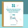 Funny 31st Birthday Card - Personalised inside if required - For Him or For Her - Perfect greetings card for someone turning 31 years old - Blank inside - Small