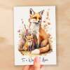 Birthday Card For Mum Card for Mothers Day Birthday Card For Her Birthday Gift For Mum Happy Birthday Card For Mum with Fox Illustration - Small (4x6) / Blank Message