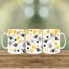 Adorable Gnome Mugs with Sunflower and Bee Design - Honeycomb