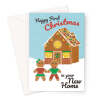 First Christmas In Your New Home Card - Gingerbread - A5 Portrait - 1 Card
