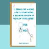 Funny 21st Birthday Card - Personalised inside if required - For Him or For Her - Perfect greetings card for someone turning 21 years old - Blank inside - Small