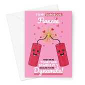 Dynamite Fiancée Valentine's Day Card