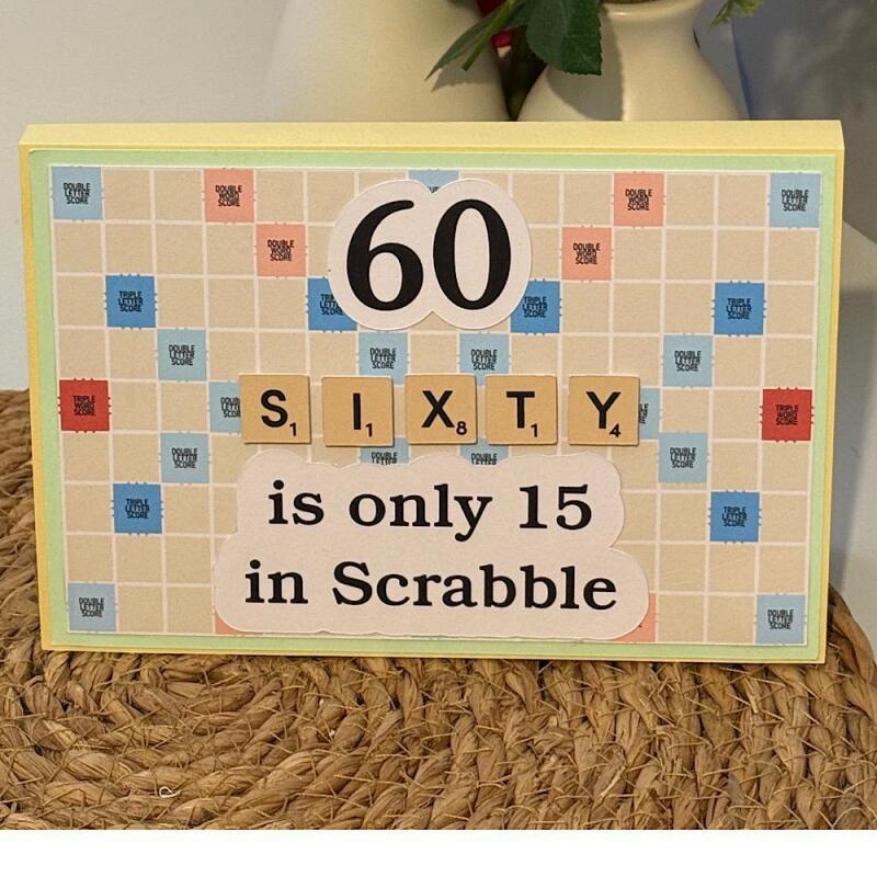 Handmade Scrabble Pop Up Box Card