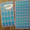 Glow in the Dark Alien Stickers in 1 inch or 0.5inch sizes - 1