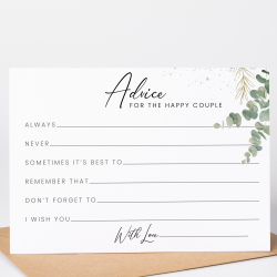 Wedding Advice Cards 10|25|50|75|100 Wedding Guest Card - Pack of 10 Cards