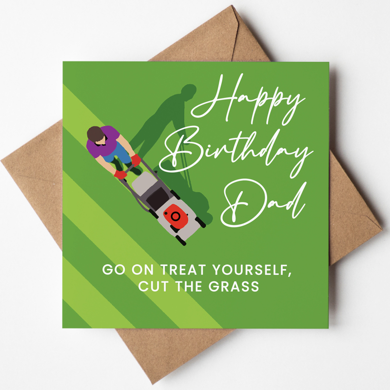 Dad Birthday Day Card, Funny Gardening  Dad Card