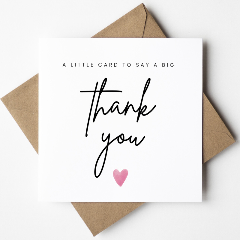 A little card to say a big thank you, Personalised Teacher Card