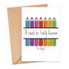 Personalised Thank You Teacher Card - TA Stands for Totally Awesome - Small - Approx. A6 | 105mm x 14.8mm | 4.1in x 5.8in