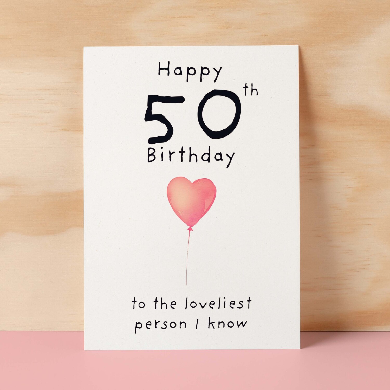 50th Birthday Card for Her Birthday Card Wife 50th Birthday Card For Sister Birthday Card 50 th Birthday Card For Friend - Small (4x6) / Blank Message