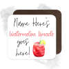 Personalised Drinks Coaster - Name's Watermelon Limeade Goes Here!