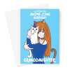 Happy Birthday Card For Granddaughter - Anime & Manga Cat Girl - A5 Greetings Card - A5 Portrait - 1 Card