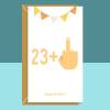 Funny 24th Birthday Card - For Him or For Her - Can be personalised - For Brother, Sister, Colleague, Friend, anyone turning 24 years old - Blank inside - Large