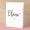 Eleven Year Anniversary Card For Husband 11 Year Anniversary Card Boyfriend or Girlfriend Wedding Anniversary Card For Wife - Small (4x6) / Blank Message