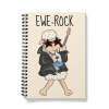 Ewe Rock - Funny Sheep Notebook - A5 - Lined