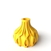 The Linse Short Vase, Modern and Unique Home Decor for Dried and Preserved Flower Arrangement - Black