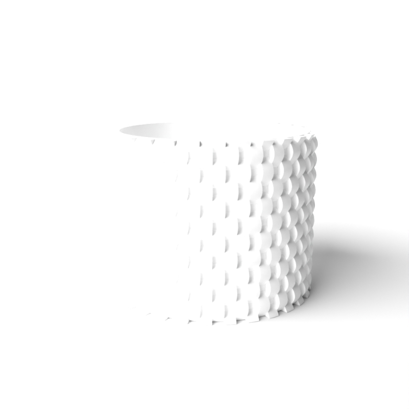 The Cheo Planter Pot with Drainage Tray & Stand: Modern and Unique Home Decor for Plants and Succule - Black - 3"