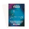 Pieces Rude Star Sign Birthday Card - A5 Portrait - 1 Card