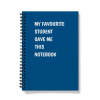 Funny Notebook - Thank You Teacher Gift - Blue - A5 - Lined