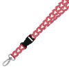 Double Breakaway Lanyard - Red & White Hearts