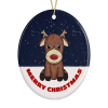 Cute Red Nose Reindeer Christmas Bauble - Default Title