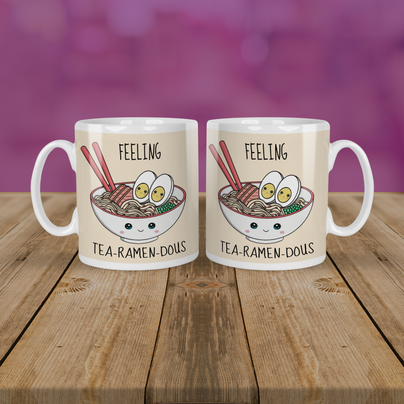 Tea-Ramen-Dous Mug | Gift For Ramen Lover - 11oz - White