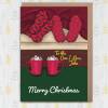 To the one I love. Merry Christmas personalised Holidays, Xmas, festive card for wife, husband, girlfriend, boyfriend (Size A6/A5/A4) - A6: Single card