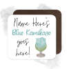 Personalised Drinks Coaster - Name's Blue Kamikaze Goes Here!