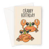 Crabby Birthday - Funny Crab Birthday Card