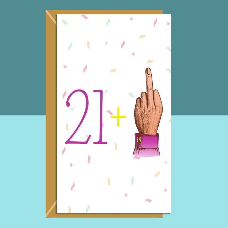 Funny 22nd Birthday Card - For Him or For Her - Cheeky Card for a friend, colleague, brother, or sister turning 22 years old.