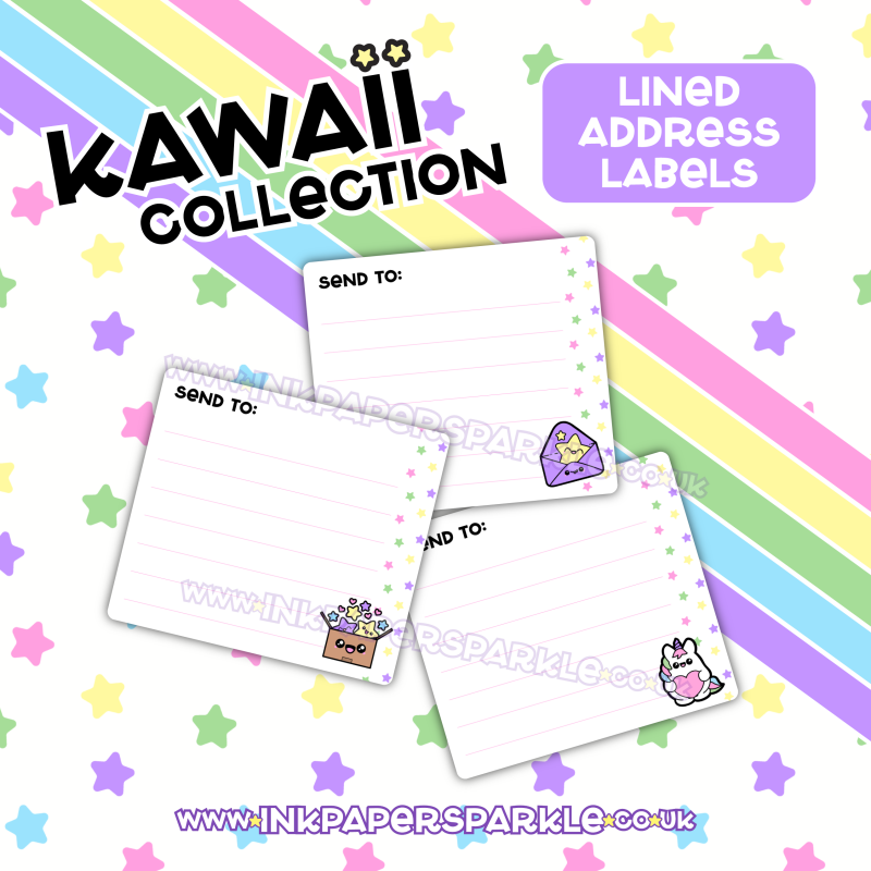 Kawaii Address Labels *New Designs* - Default Title