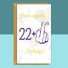 Funny 23rd Birthday Card - For Him or For Her - Ideal for someone turning 23 years old - Adult, Cheeky Greetings Card