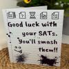 Handmade SATs Good Luck Card
