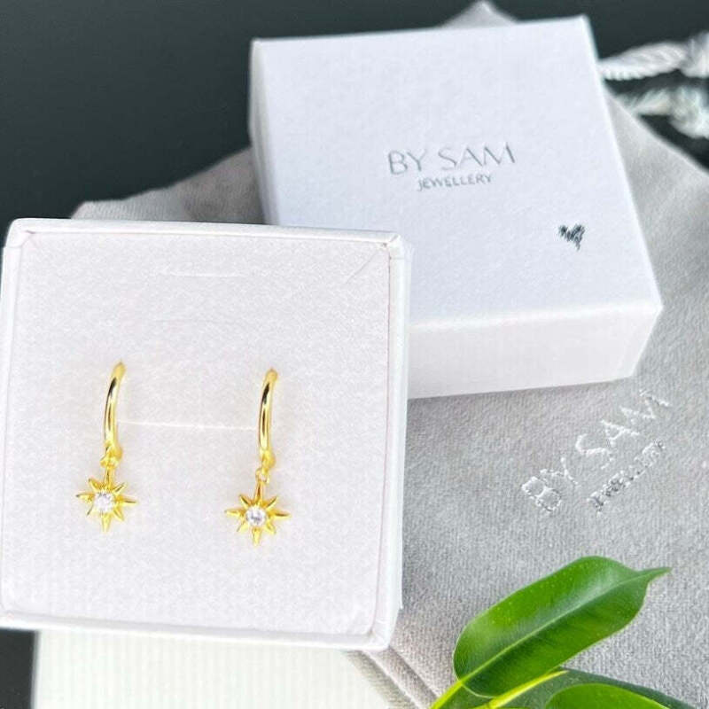 Star Earrings Gift for Mum - Gold